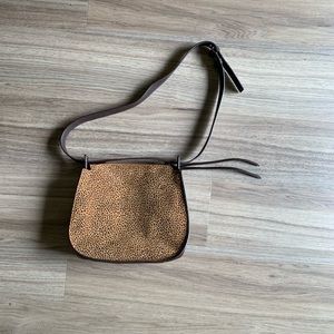 Allsaints Leather Tan w Black Speckles Crossbody